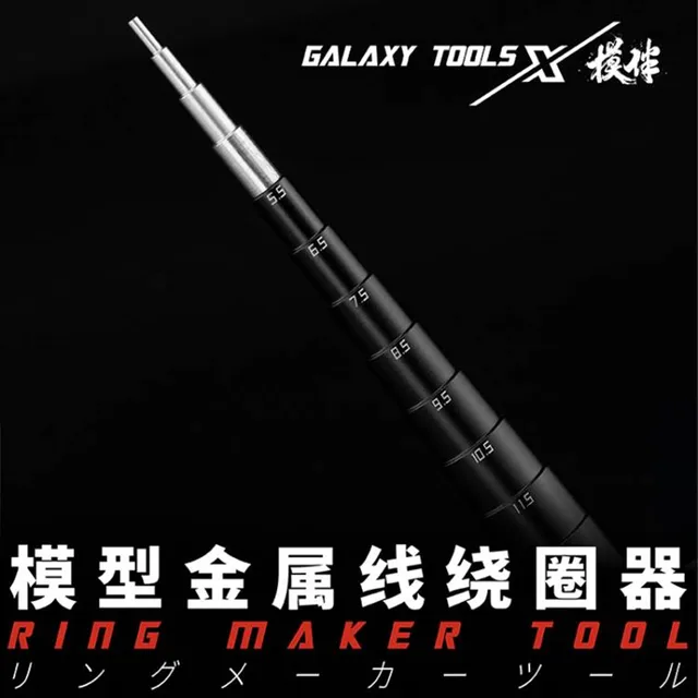 Galaxy Tool T14B01 Metal Wire Winder Ring Maker Craft Tool Step Roller Multi-segment Reel with Scale for Model Hobby Tools DIY