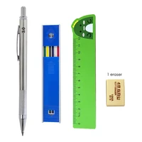 Mechanical Pencil Set 3.0mm Full Metal Art Drawing Painting Automatic Pencil with Leads Office School Supply 2