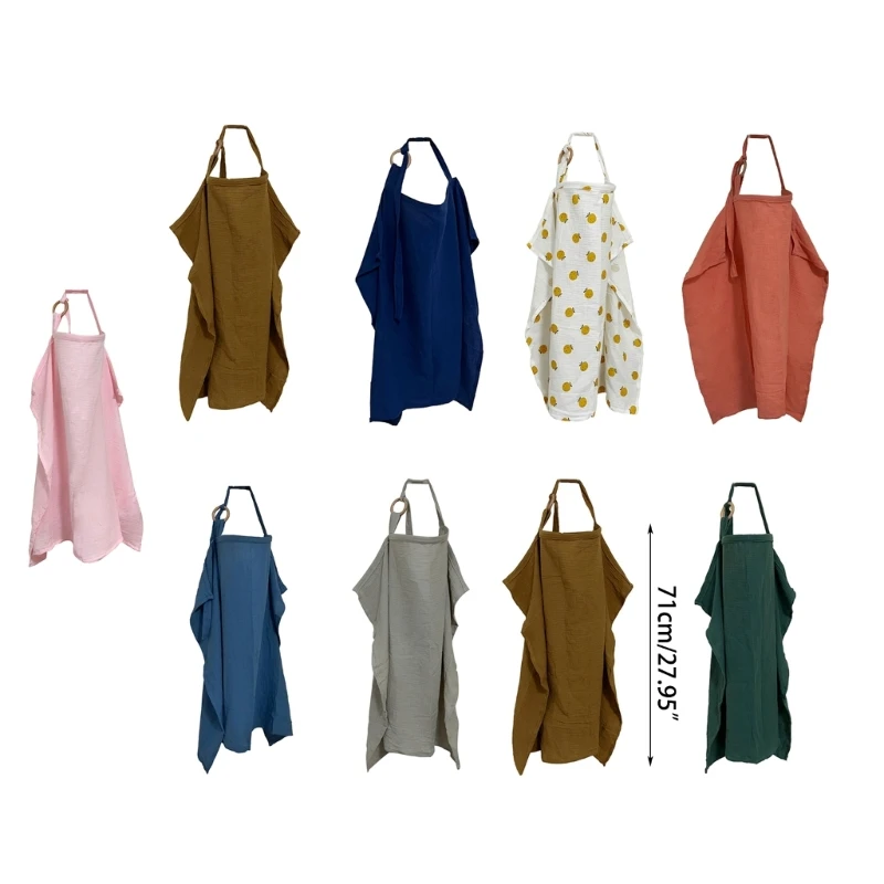 

B2EB Cotton Nursing Cover Mum Breastfeeding Poncho Cover Protect Baby Mother Privacy