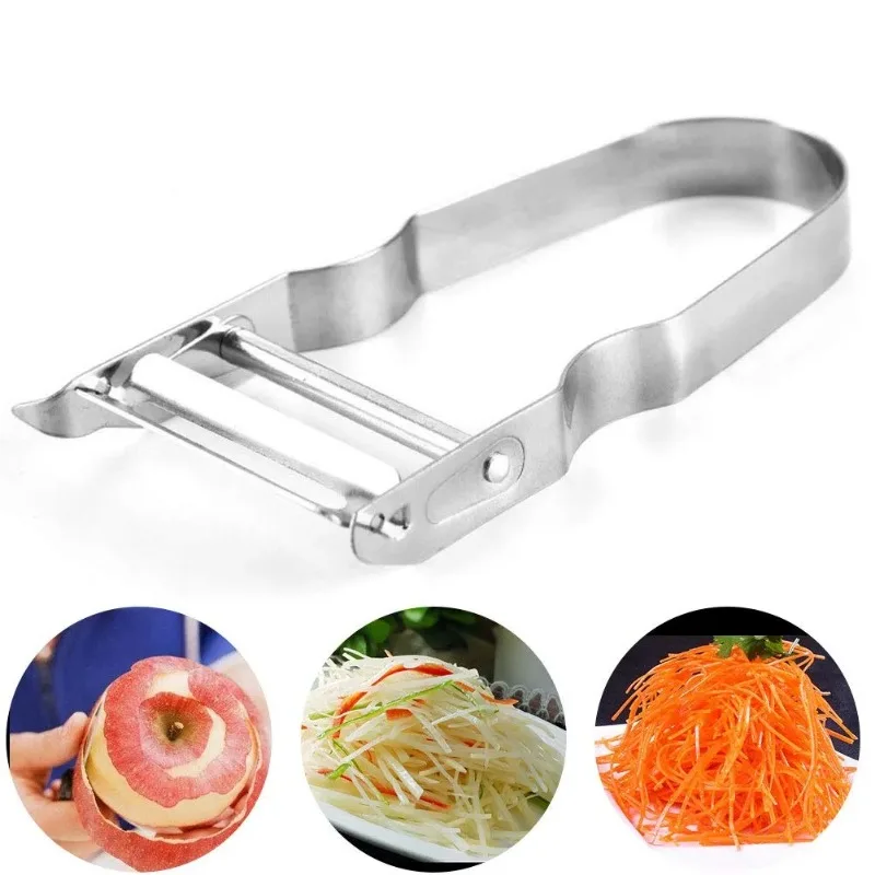 Stainless Steel Paring Knife Fruit Melon Potato Apple Peeler Carrot Shredder Vegetable Slicer Multifunctional Kitchen Gadgets