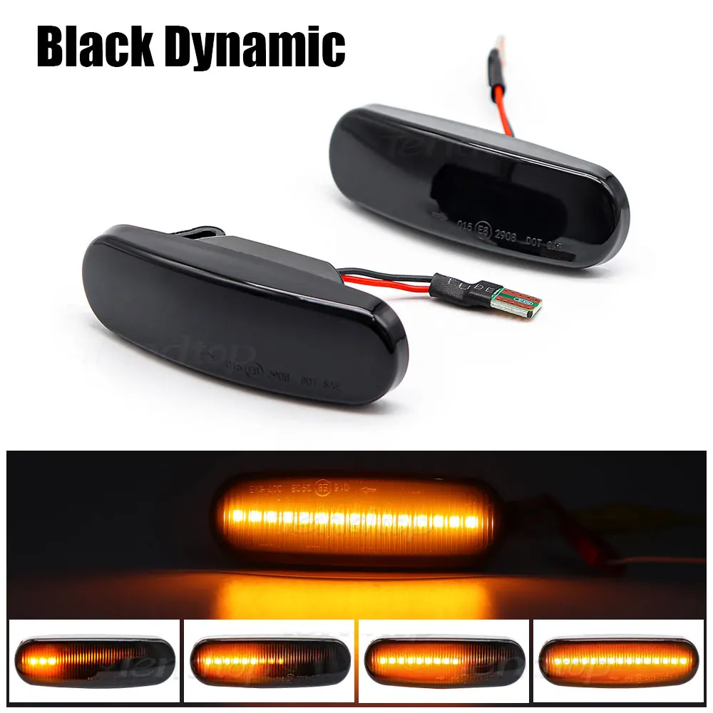 ตัวเลือกสินค้า ไฟเลี้ยว LED สีเหลืองอำพัน แบบไดนามิก สำหรับรถยนต์หลายรุ่น