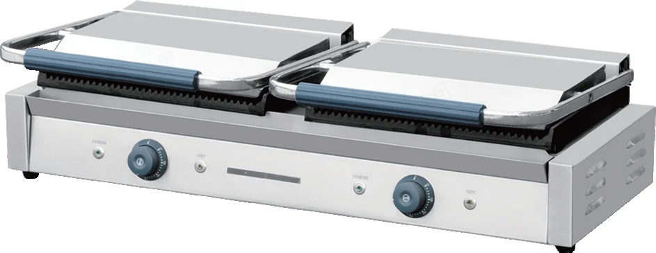 Commercial Griller Machine Sandwich Maker Gas Electric Grills Electric Griddles Burger Panini Grill 4