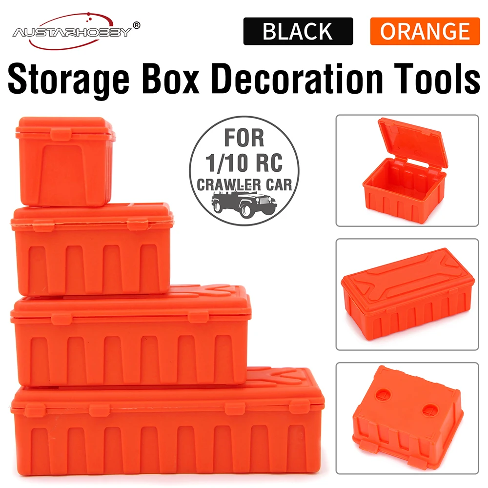 

AUSTARHOBBY Simulation Plastic Luggage Storage Box Decoration Tool for SCX10 HSP 90046 TRX4 TRX6 Redcat Gen8 1/10 RC Car