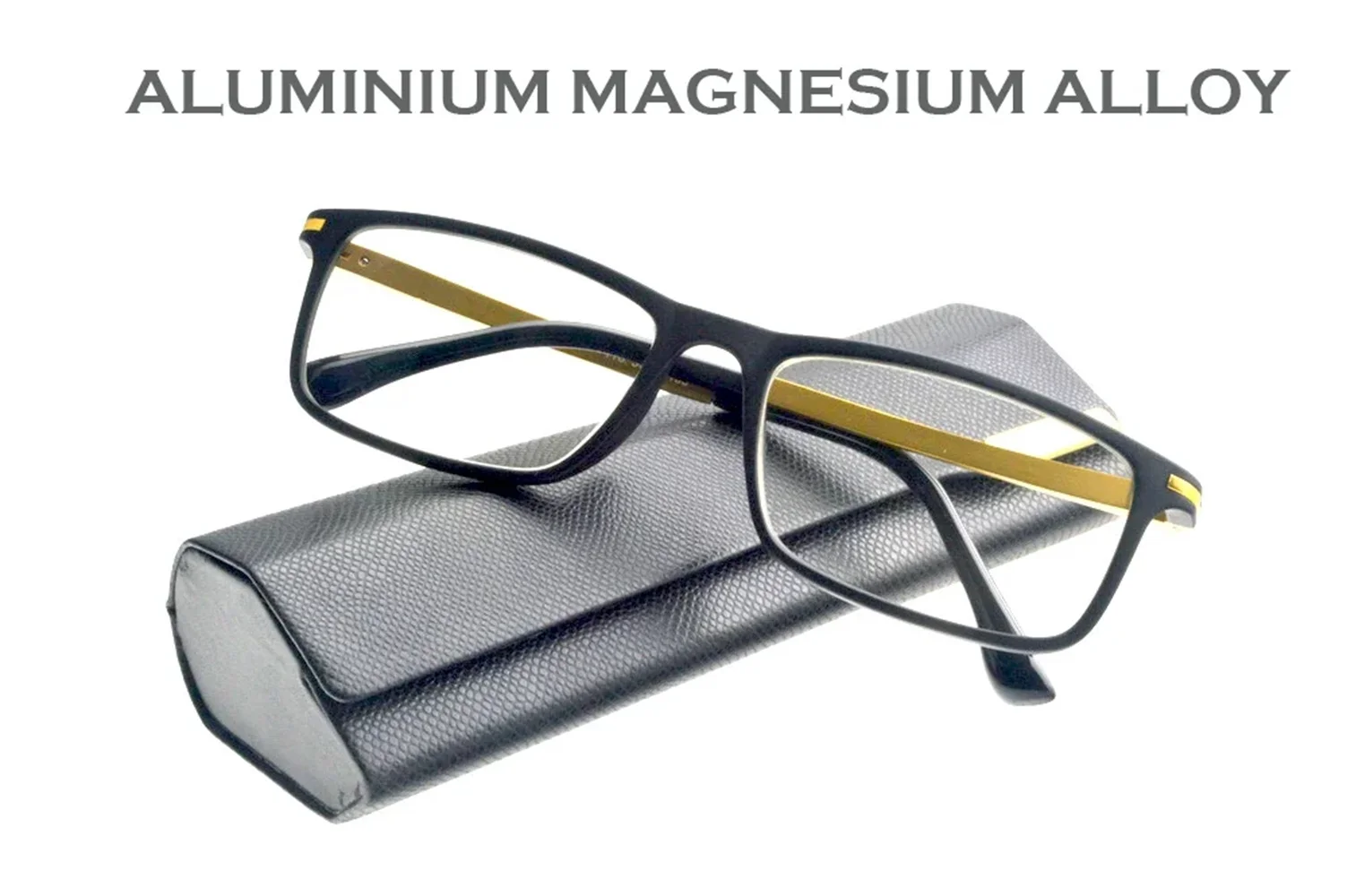 

Claravida New Top Fashion Designer Al-mg Alloy Large Retro With Case Commercial Reading Glasses +1 +1.5 +2 +2.5 +3 +3.5 +4