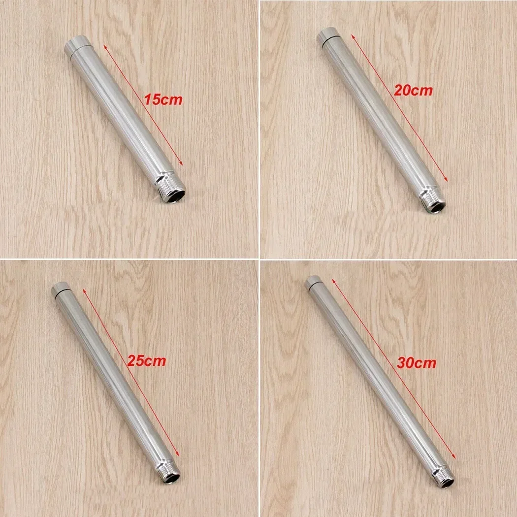 Shower Pipe Extension Shower Head Extender Stainless-Steel Chrome Shower Head Extension Pipe