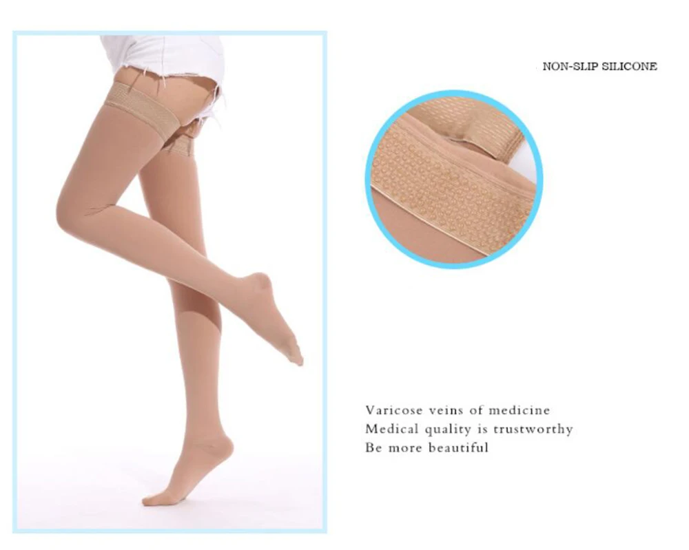 Nine points elastic pressure socks varicose veins in the tube of the nurse varicose socks silicone antiskid four seasons general