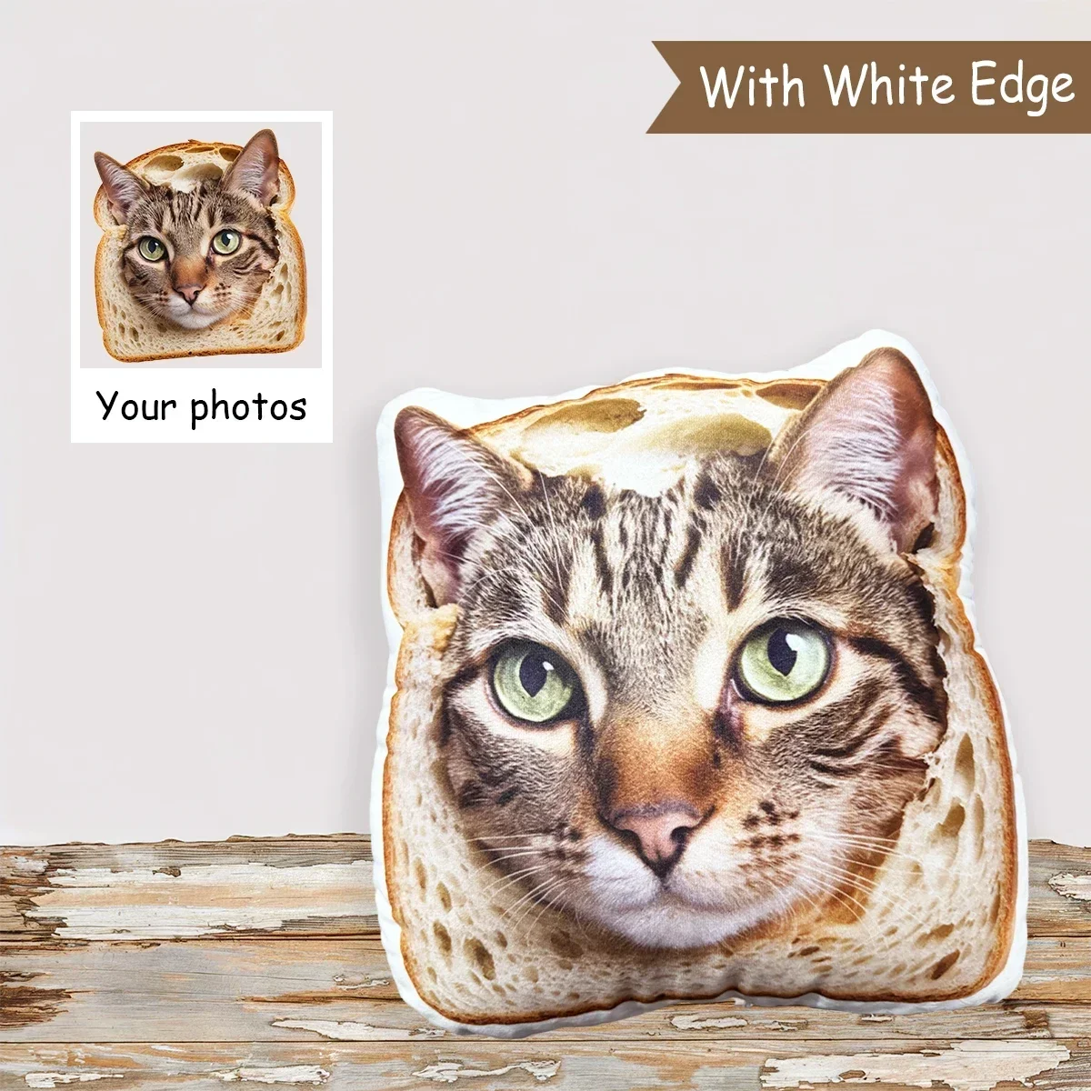 Custom Ugly Pillow for Friend or Pet, Funny Custom Dog Weird Pillow Case，Turn Cat Into Pillow，Custom 3d Animal Shape Pillows 3