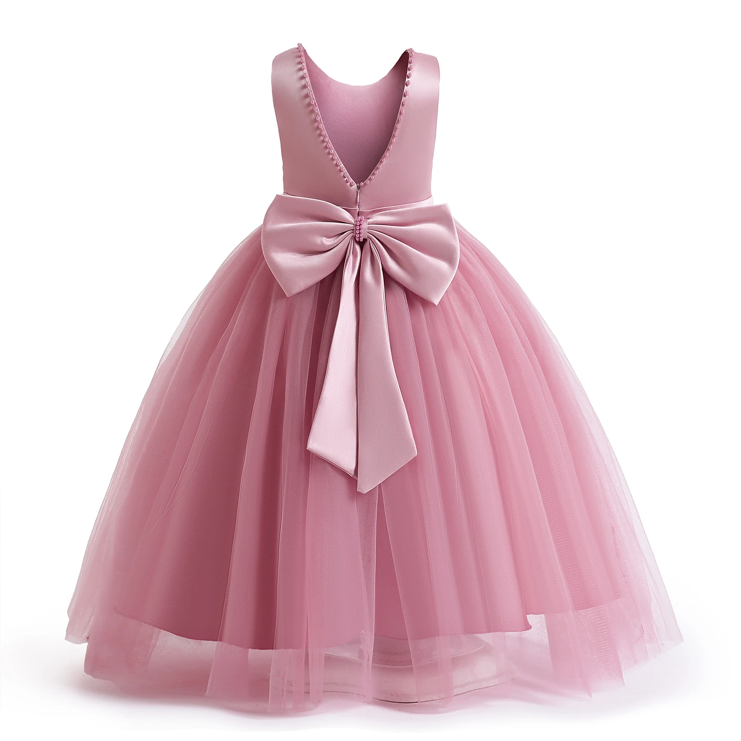 with beads pink