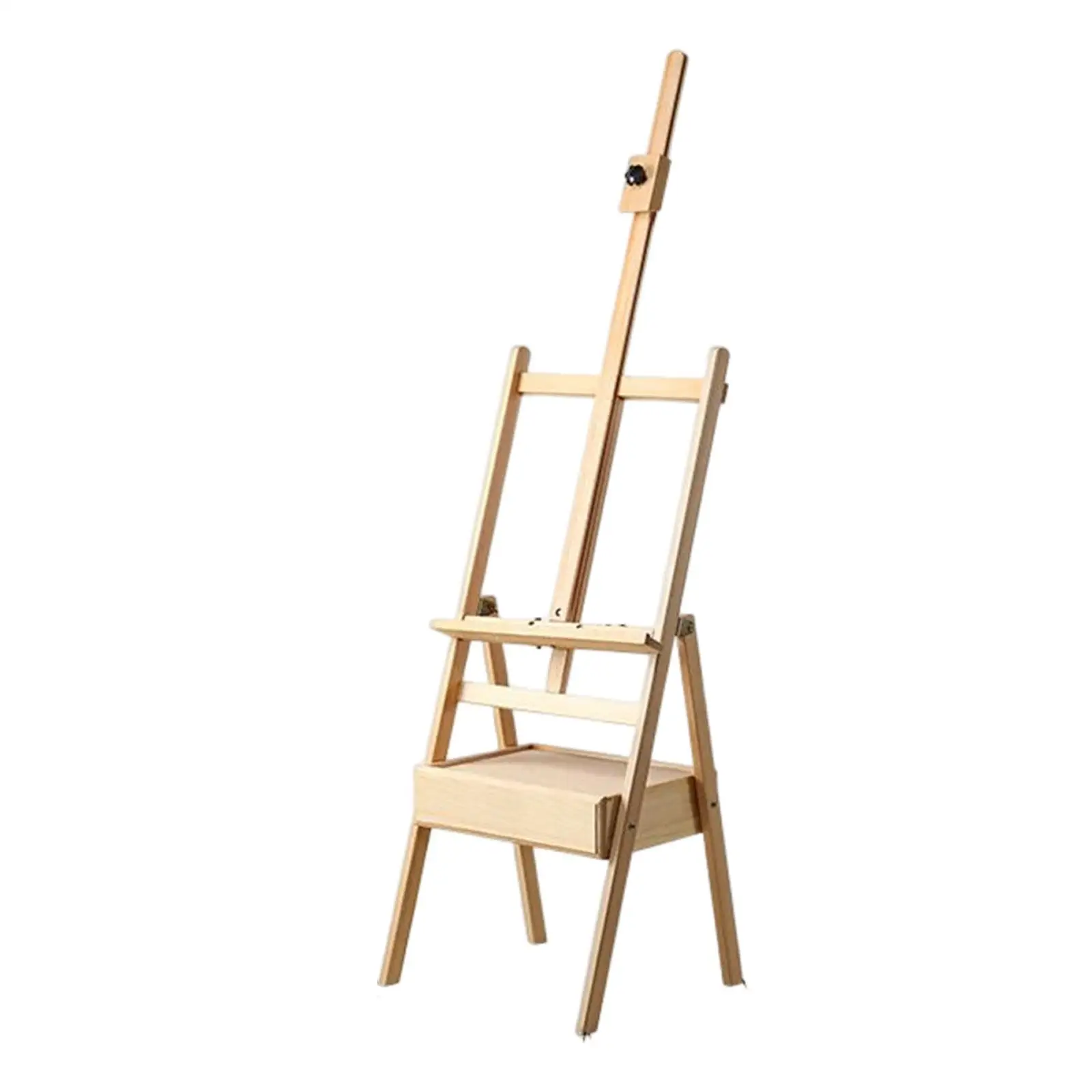 Wooden French Sketchbox Easel with Drawer Adjustable Studio Field Sketch Box Easel Stand for Accessories Sketching Artist