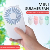 2024 New Mini Portable Fan Pocket Fan Cool Air Hand Held Travel Cooler Cooling Mini Fans USB Charging Mini Fan Office Home 1