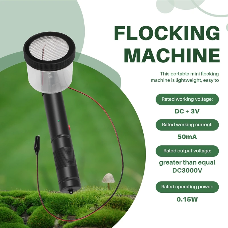 Flocking Kit Static Grass Applicator ABS Mini Flocking Machine With Antislip Handle For DIY Scenic Modelling Sand Table 4
