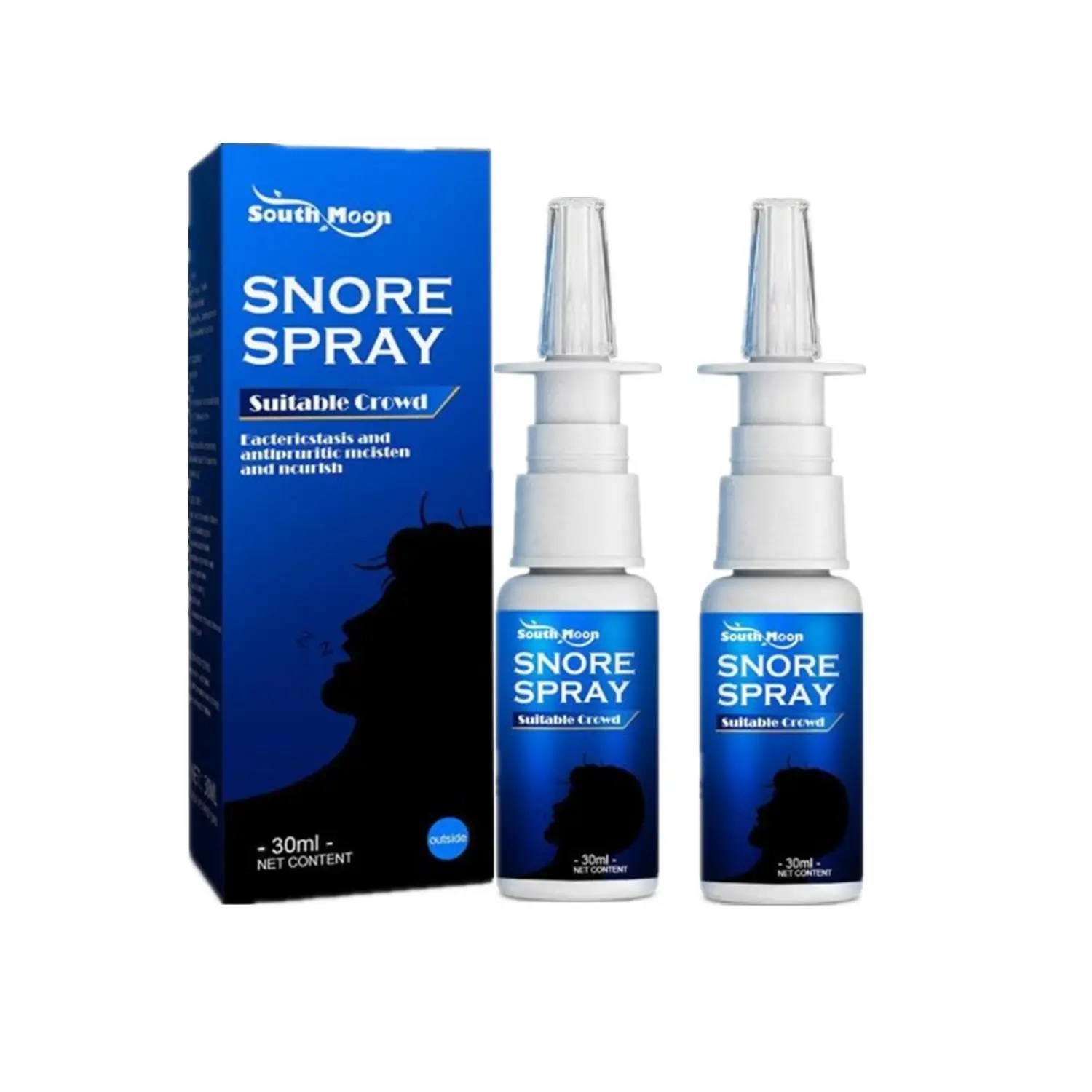 

2PCS Anti Snoring Device Herbal anti snoring spray Stop Snore Portable Comfortable Sleep Well Stop Snore Health Care Sleep Apnea