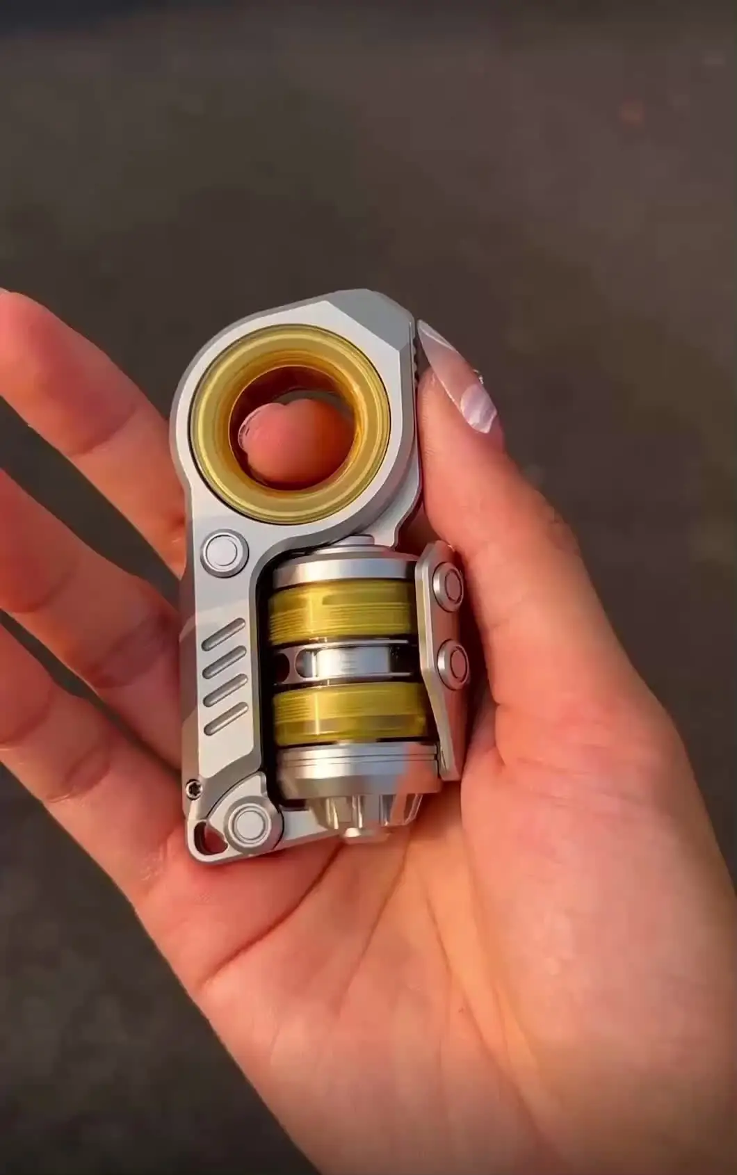GobiggeR Sinian PEI ステンレス鋼音叉フィジェットスライダー