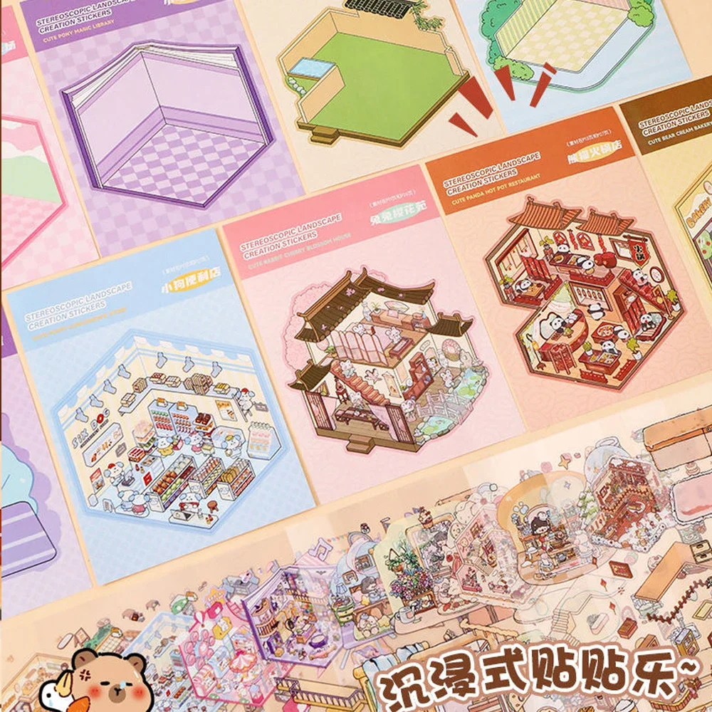 Autocollants 3D à Faire Soi-même, Livre De Collection De