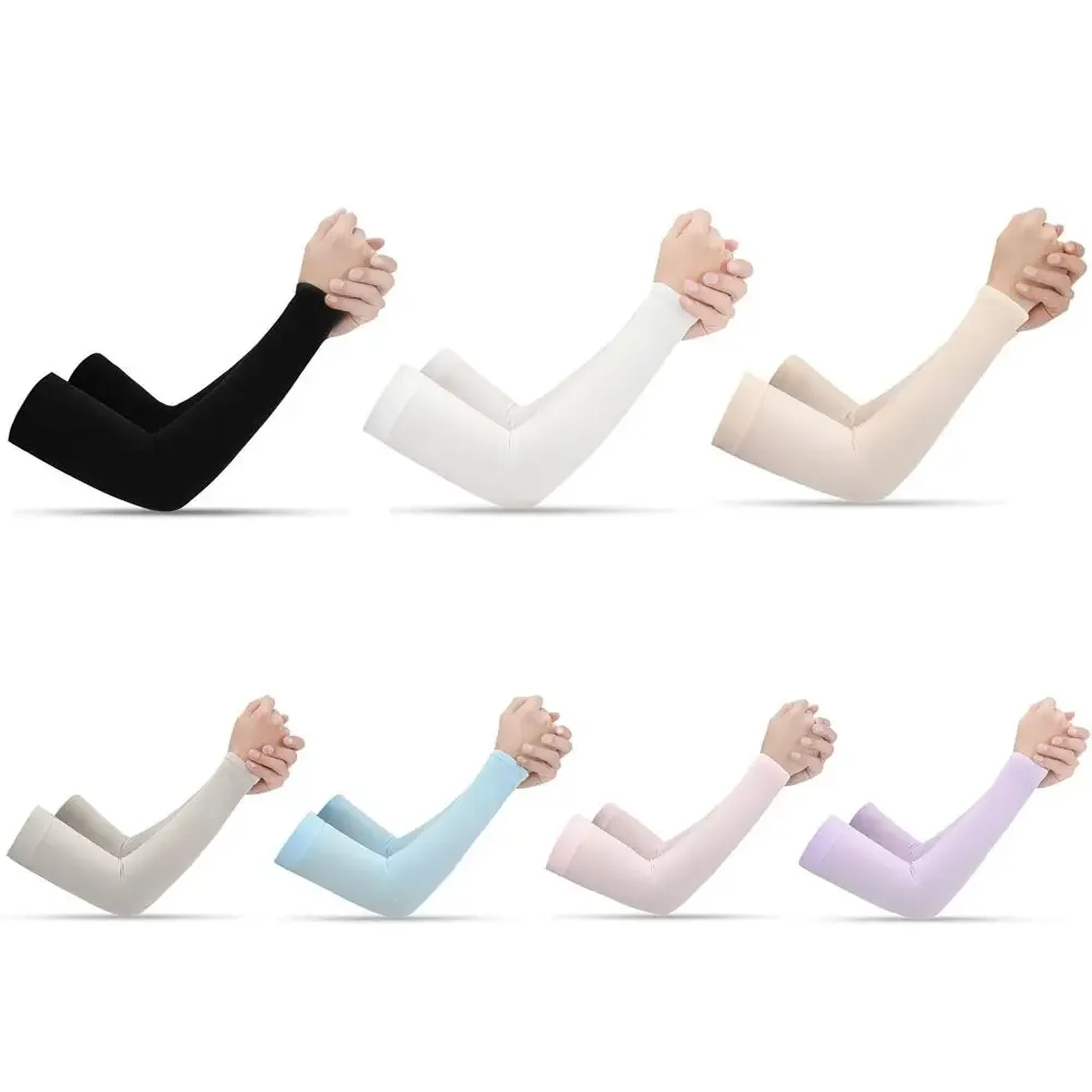 Fishing Arm Sleeves 1Pair Sports UV Protection Hand Cover for Running Cycling
