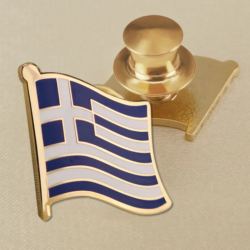 LOT OF 12 Greece Flag Lapel Pins Greek Flag Pin 