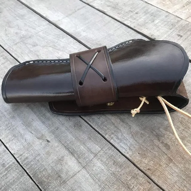 Disfraz de vaquero del viejo oeste de Steampunk, funda de revólver  occidental para una sola acción, bolsa de pistola de cuero, cinturón de  cartucho