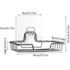Stainless Steel Bathroom Corner Shower Shelf Wrought Iron Shampoo Storage Rack Holder With Suction Cup Bathroom Accessories 6