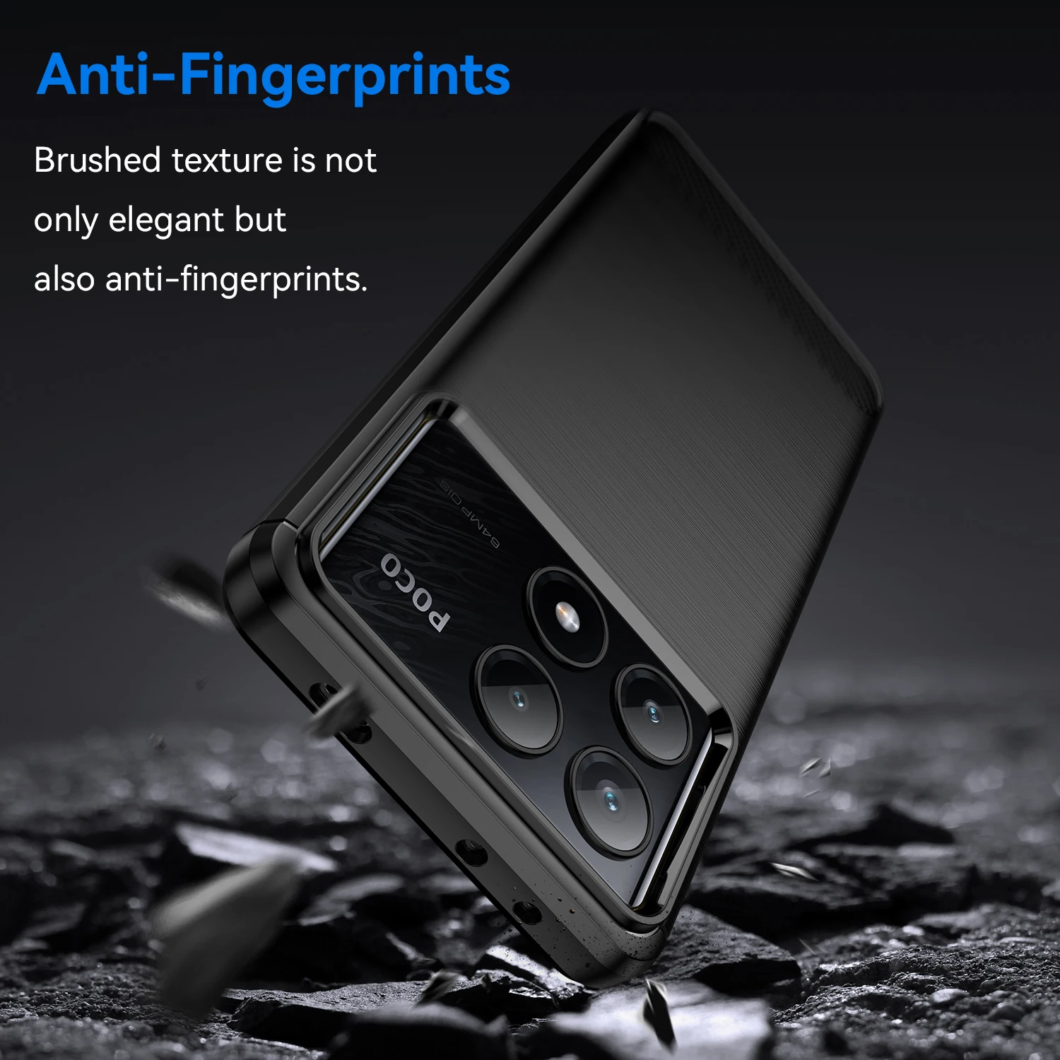 Durable Carbon Fiber Design Soft TPU Silicone Phone Case
