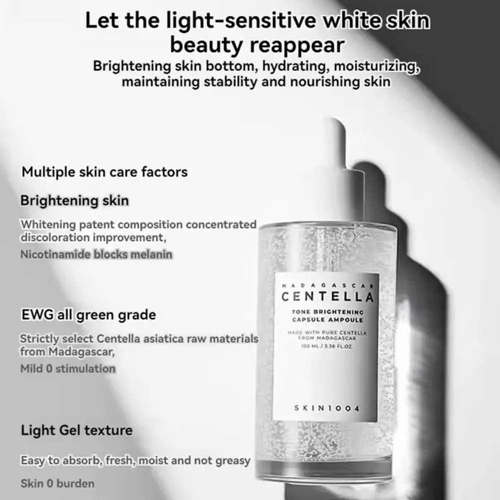 100ml Centella Asiatica Extract Facial Essence Capsule Ampoule Daily Skin Care