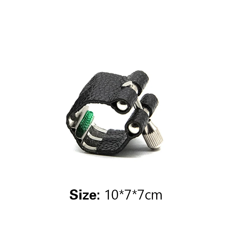 PU Leather Soprano B Clarinet Rubber Mouthpiece Ligature Musical Wind Instrument Parts Saxophone Accessories
