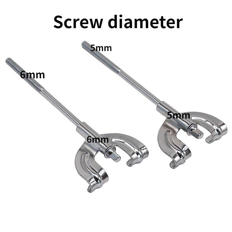 Drum Saddle Clip Silver Hook Drum Claw Screw Accessories 100mm 1Pcs