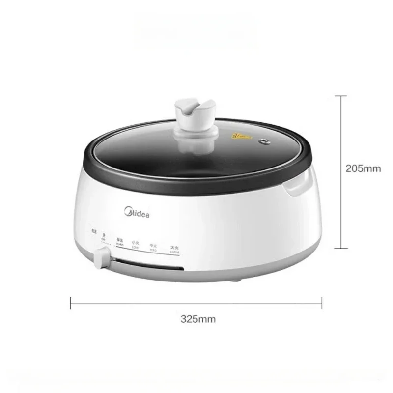 Midea 220V Electric Hotpot Household 4L Multifunctional Electric Cooking Pot Removable Electric Hot Pot Frying Pan 6