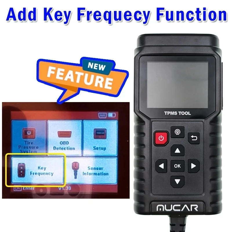 Tire Pressure Monitor Car Diagnostic Tool Mucar T90 TPMS TP T-90 Working Independently OBD Programmer Car Fault Code Tire Pressure Sensor Activator Update THINKCAR T90 G2