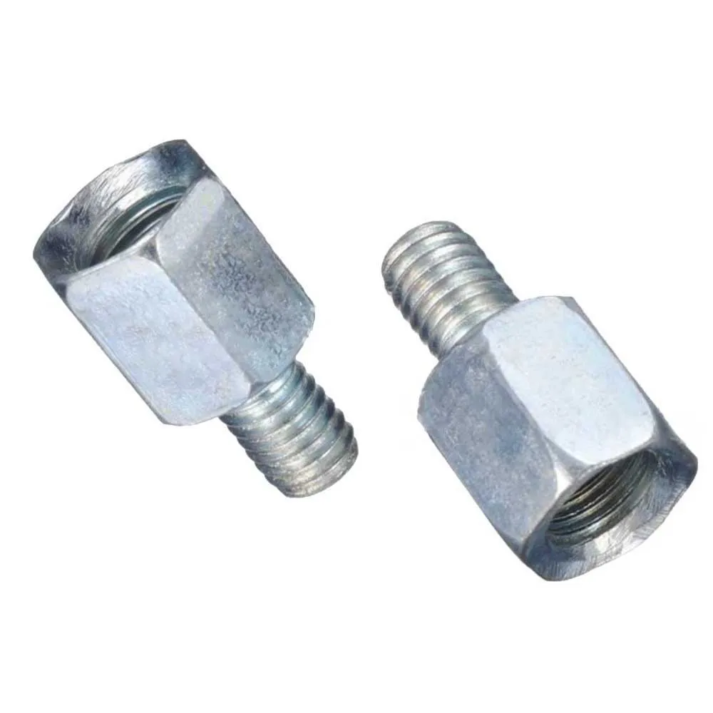 

Set Mirror Adapter Threaded 2 Pcs Accessories Clockwise Female To Male Motorcycle Scooter High Quality Brand New