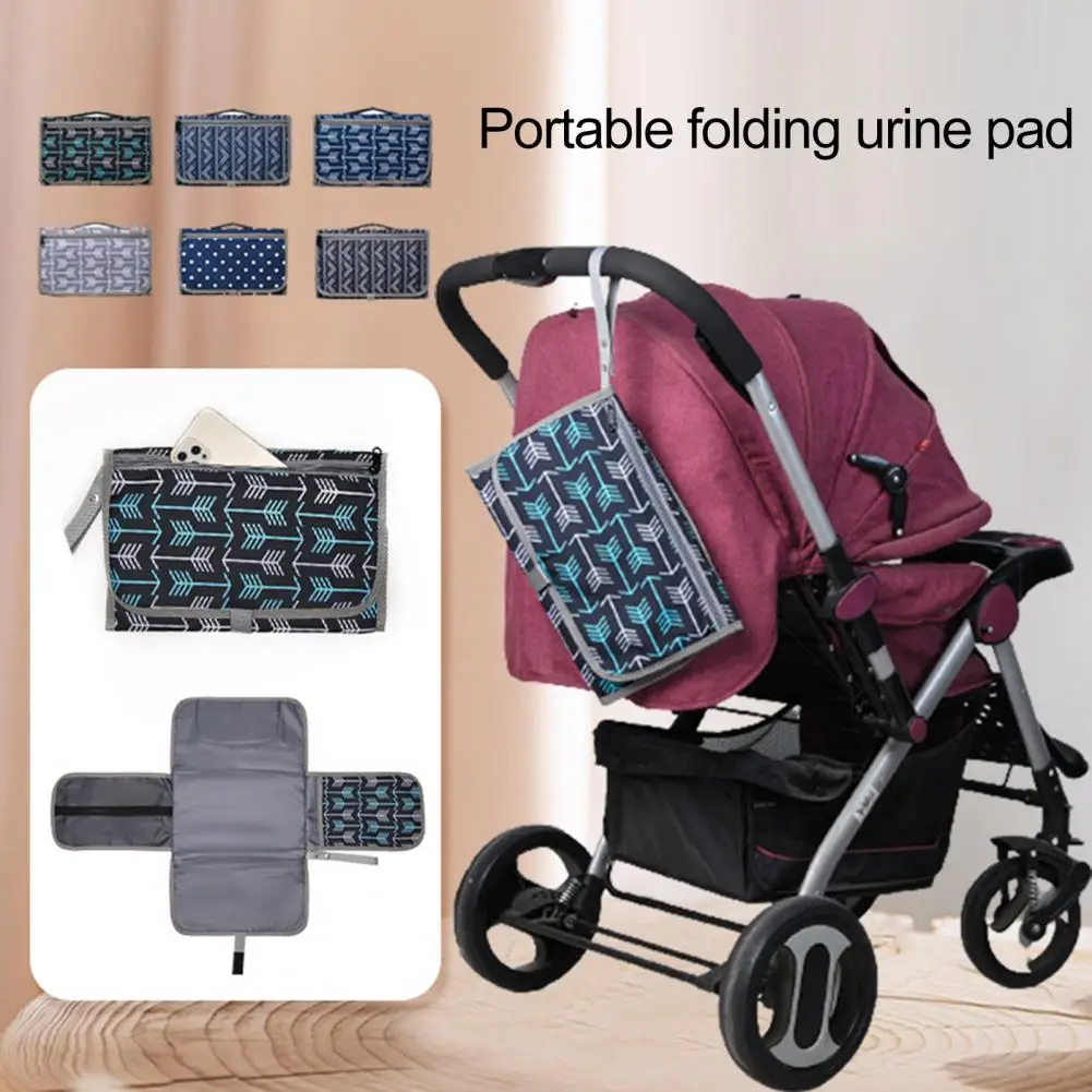 Diaper Bag Changing Pad with Storage Pockets Compact Diaper Changing Kit Travel Bag with Waterproof Pad for Baby
