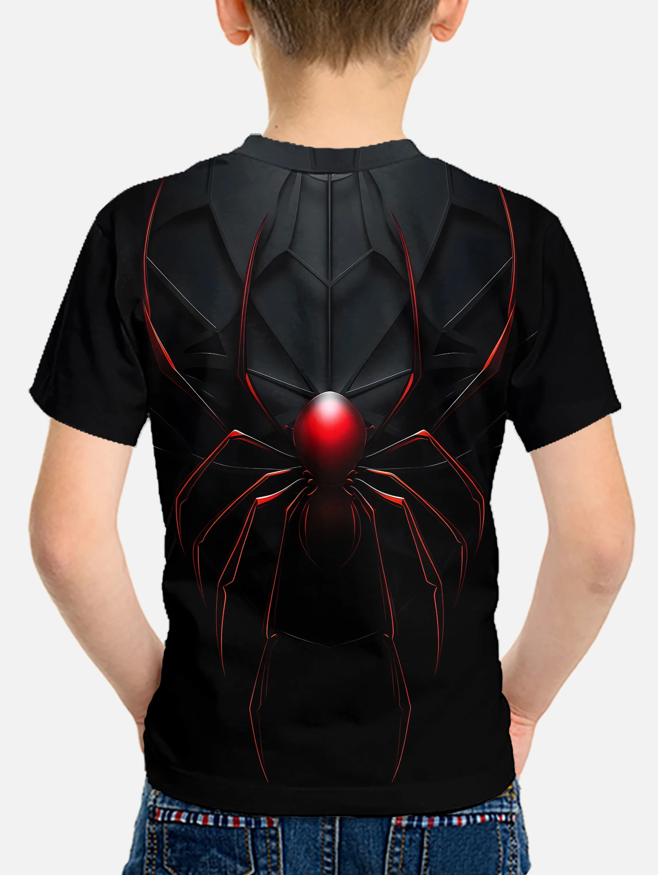 Children Clothes Baby Boys Clothing Children's T-shirt Spider T-shirty 2024 Kids Clothes Short Sleeve T-shirt for a Boy Tops 2