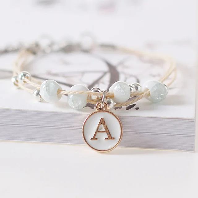 Personalized Ceramic Beaded Bracelet