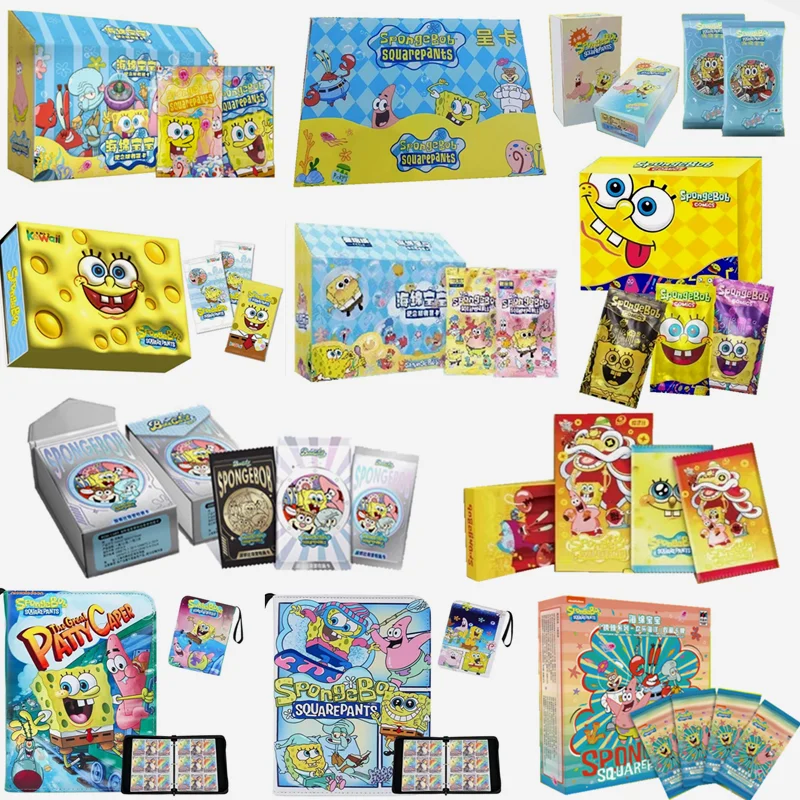 Anime Spongebob Squarepants Esplora La Carta Della Collezione Beechburg Personaggio Anime Rare Carte Nascoste Giocattolo Carte Regalo Per Bambini