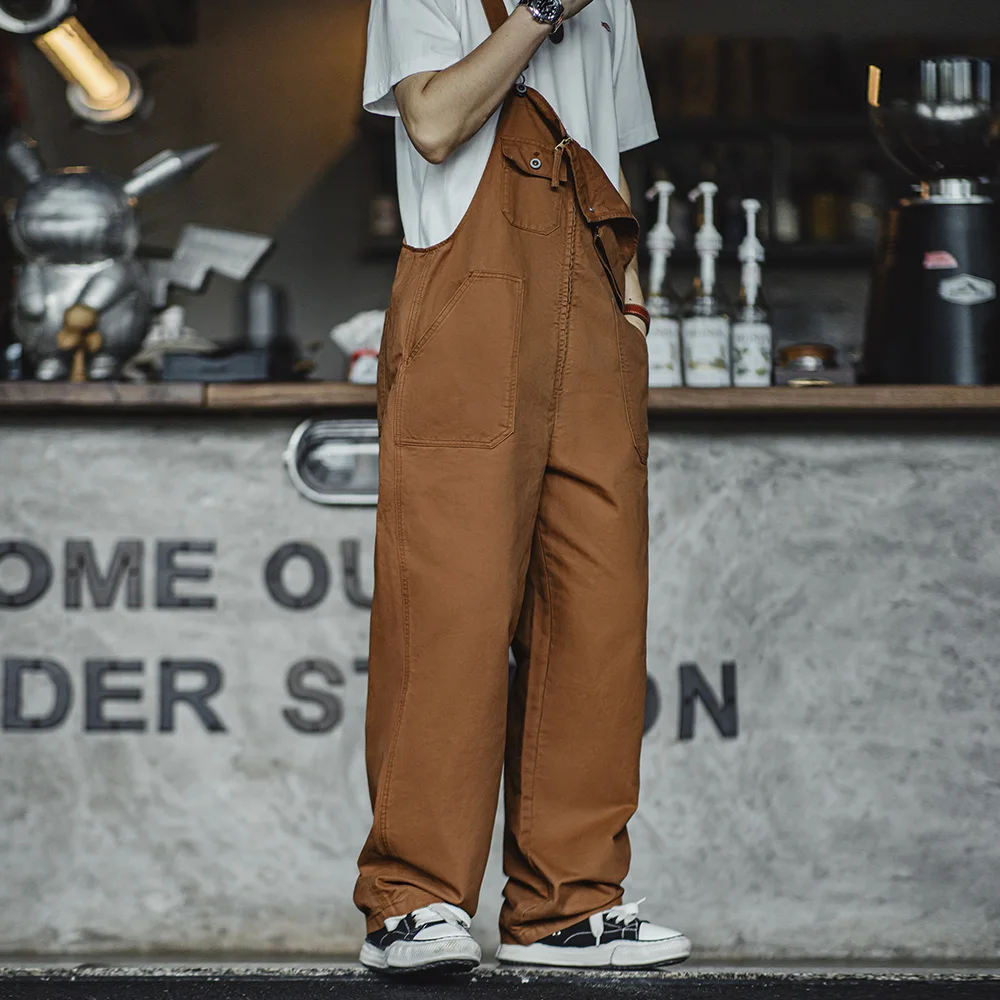 Men's Overalls Jumpsuit Trousers Casual Pants for Daily Spring and Autumn