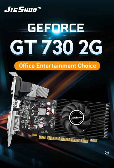 NVIDIA JIESHUO GT 730 2G Video Graphics Card PCI EXPRESS 2.0X16 GPU 64 Bit  gt730 2gb Office Bestseller Display GT730 - AliExpress