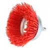 SIFANG 75mm Nylon Cup Brush Wood Polishing Wire Wheel Brush With Hexagonal Shank Abrasive Rust Removal Drill Rotary Tool Brush 4
