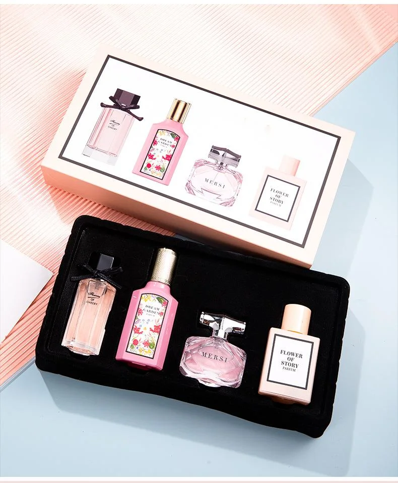 2024 Nuovo profumo da donna in quattro pezzi confezione regalo in fiore sbocciato Fragranza Fragranza fresca e duratura_voghion.com