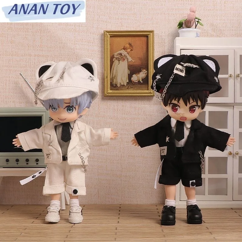 

Ob11 GSC Doll Clothes Black and White Uniform Suit DOD YMY BJD 1/12 Anime Toys Accessories Freeshipping Items Birthday Gifts