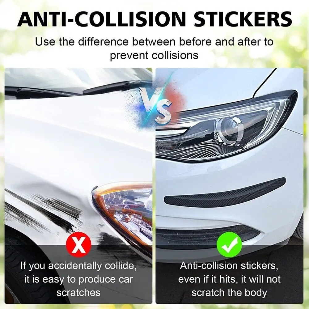 Universal Front Rear Bumper Corner Protector Guard Car Anti-collision Protection Decoration Strip Car Accessories Black White bumper corner protector car bumper protector car bumper strip