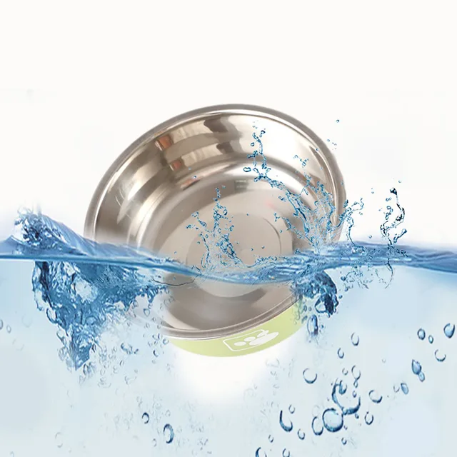 Stainless Steel Metal Dog Bowl BPA Free Premium Pet Dog Food Water Bowl with Nonslip Rubber Bottom Dishwasher Safe Easy to Clean 5