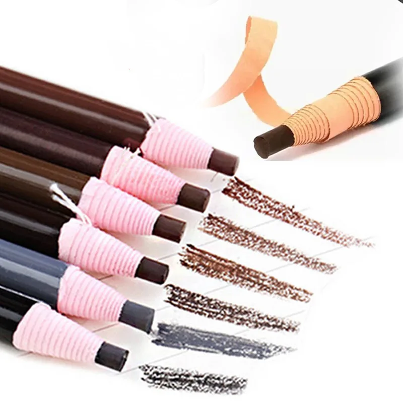 Description Picture 2 of item5Pcs Long Lasting Eyebrow Pencil Waterproof Tattoo Pen Eyeliner Black Brown Gray Natural Pull Eye Brow Enhancers Cosmetics Tool