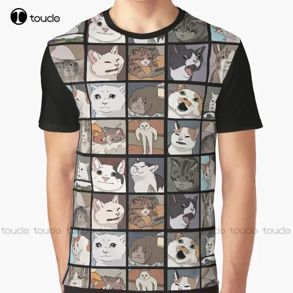 

Meme Cats 2.0 Graphic Cats, Kitten, Cat, Kittens T-Shirt Digital Printing Tee Shirts Streetwear Xxs-5Xl New Popular Unisex