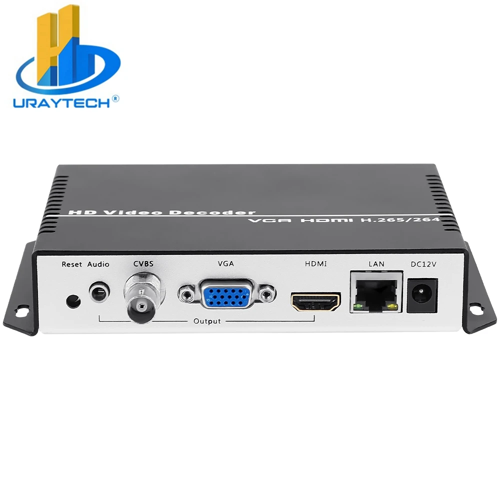 UHD 4K H.265 H.264 HDMI VGA CVBS Decoder Video Audio IP Streaming Decoder Support SRT