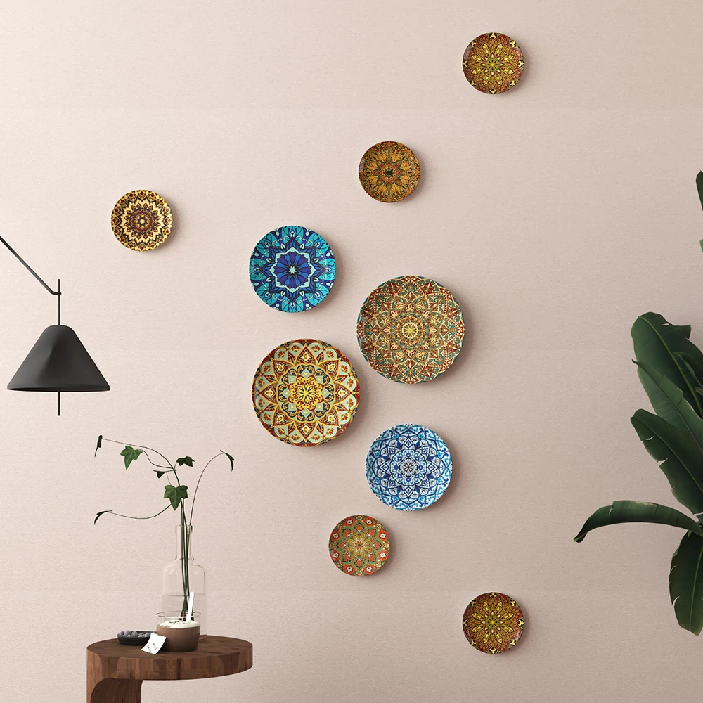 Bohemian Ceramic Decorative Hanging Plate 5
