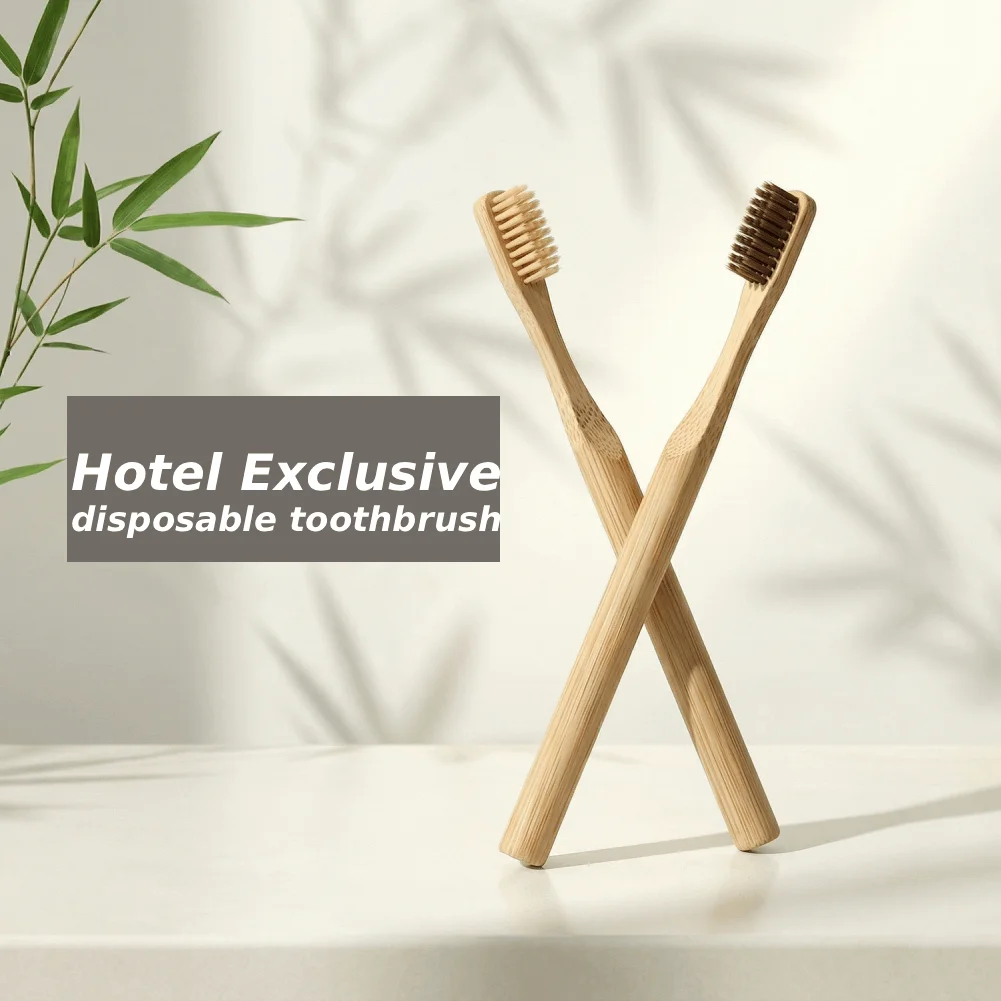 Eco-Friendly Bamboo Toothbrush with Soft Bristles - Biodegradable Wooden Handle
