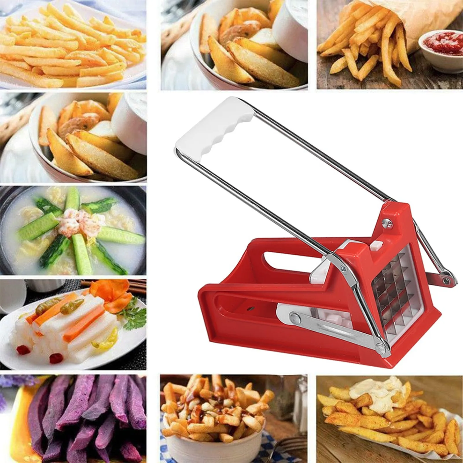 Cutting Potato Machine Multifunction Stainless Steel Cut Manual Vegetable Cutter Tool Potato Cut Cucumber Fruits And Vegetables