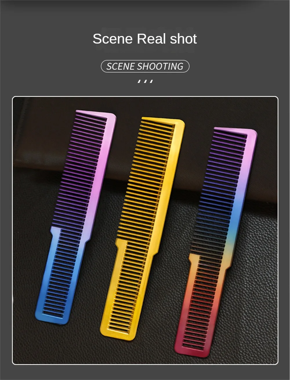 Heat Resistant Styling Tools Good Toughness High Performance Feel Comfortable Professional Hair Clipper Save Time Fading Comb