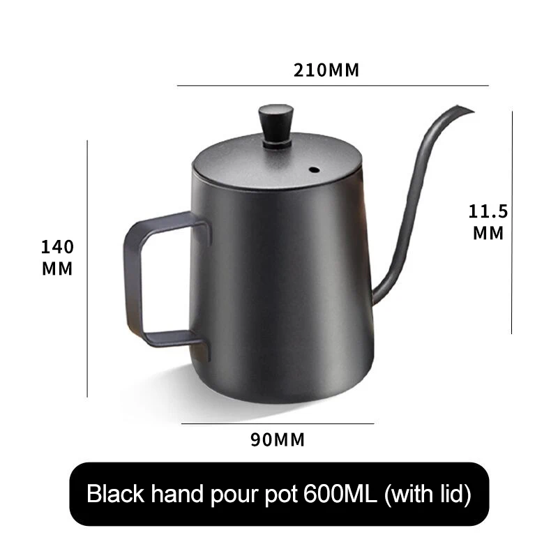 Black 600ml- lid