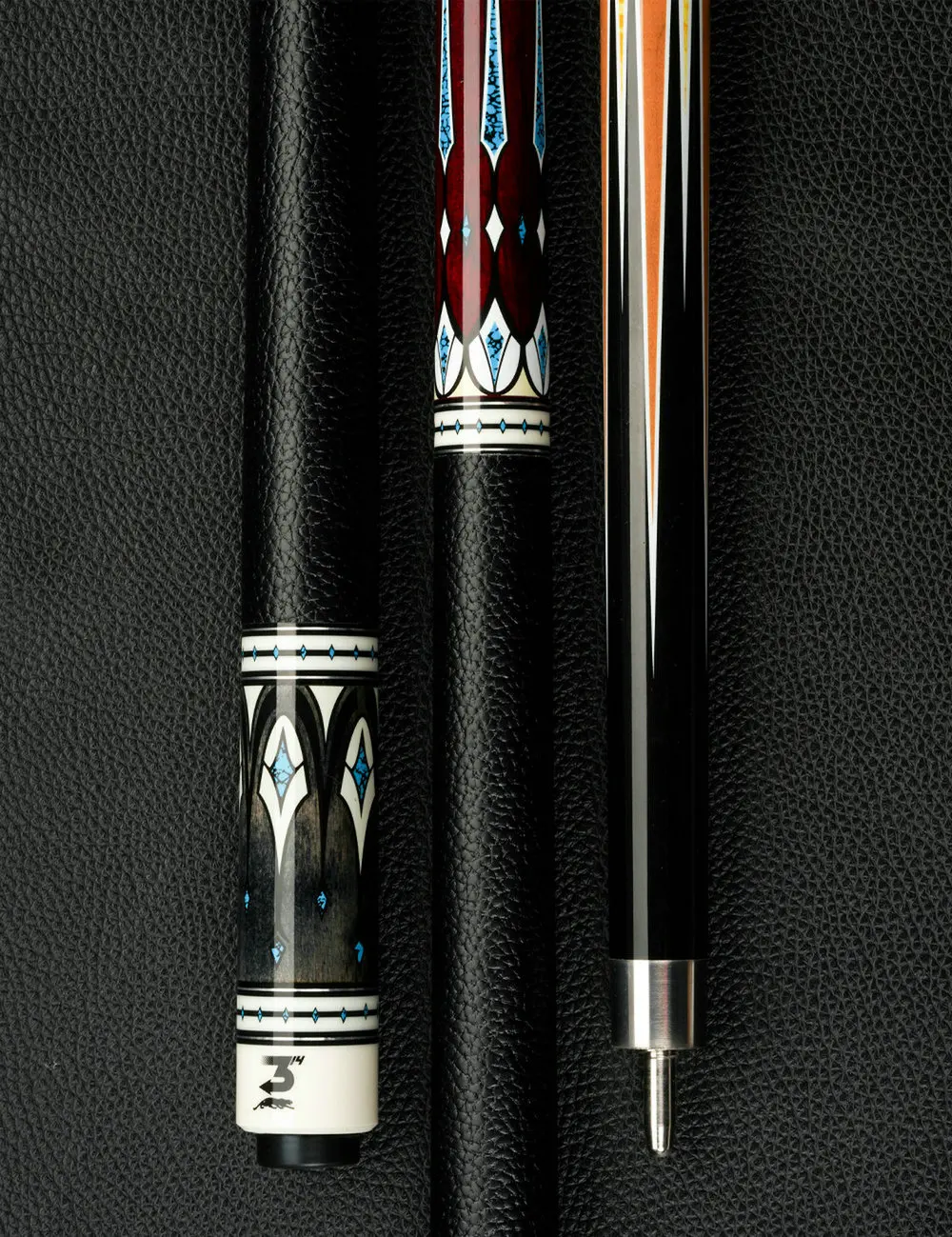 58" Forever Black Technology Carbon Energy 1/2 Billiard Pool Cue Stick 10.5/11.8/12.8mm