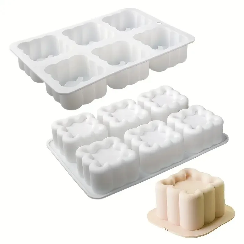 Square Flower Cake Mold for Mousse Desserts and Baking Non-Stick DIY Tool with Easy Release Perfect for Home Cake Decorating